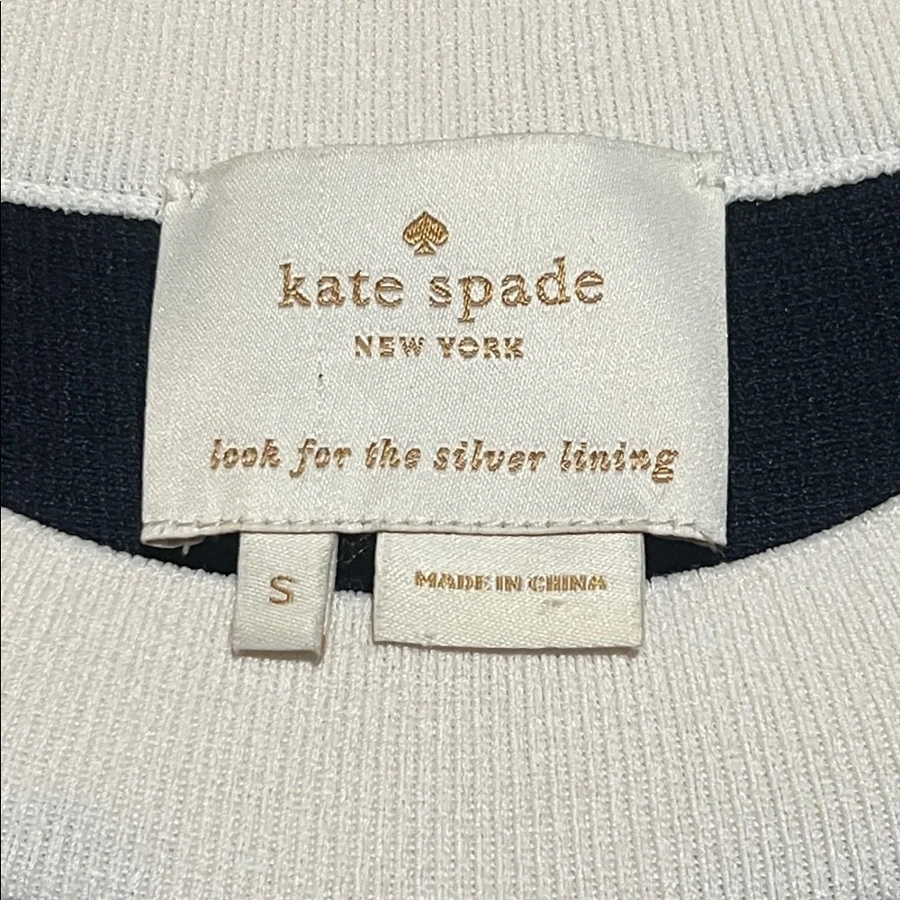 Kate Spade Knit Fit N’ Flare Navy Dress - Picture 5 of 10